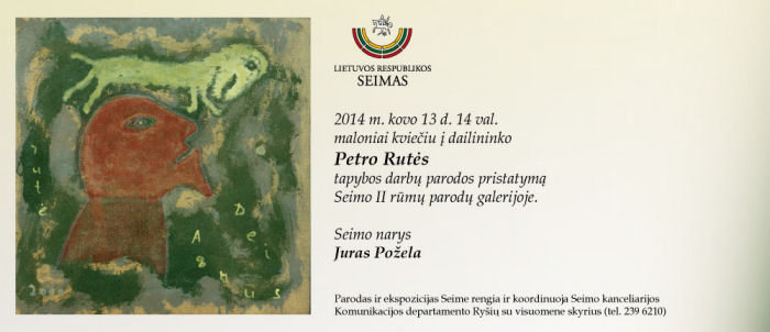 Kvietimas Kvietimas į Rūtės parodą