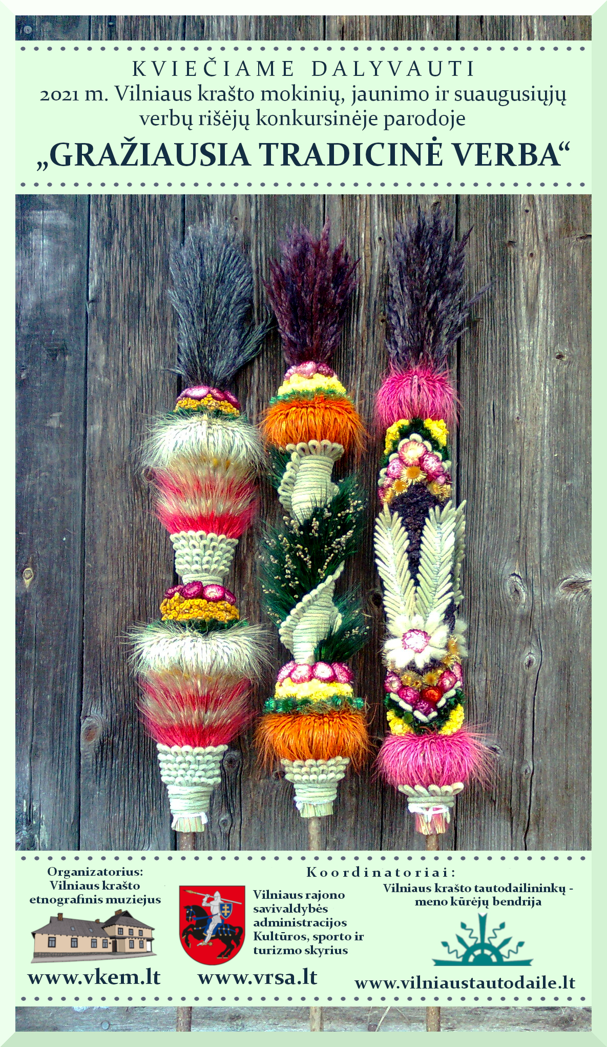 Graziausia tradicine verba plakatas